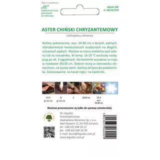 Aster chiński chryzantemowy mieszanka