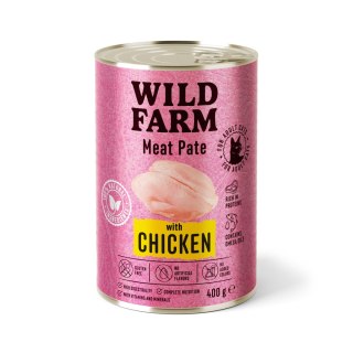 Wild Farm WILD FARM Pate with Chicken 400g - bezglutenowa karma dla kota