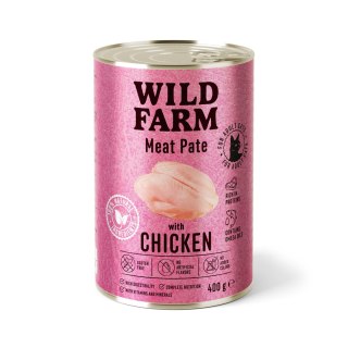 Wild Farm WILD FARM Pate with Chicken 400g - bezglutenowa karma dla kota
