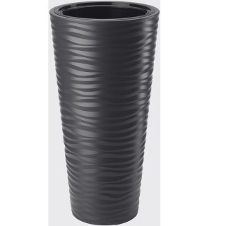 FORM-PLASTIC Donica Sahara Dunes Slim okrągła 30 - czarny