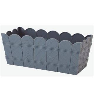 FORM-PLASTIC Skrzynka drewnopodobna 40 z uchwytami - antracyt