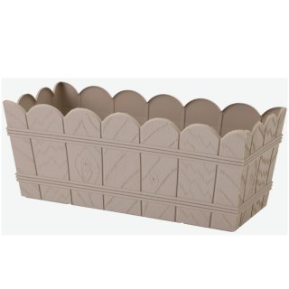 FORM-PLASTIC Skrzynka drewnopodobna 40 z uchwytami - szaro-beżowy