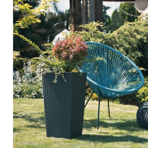 LAMELA Donica FINEZJA 250x250 rattan - grafit metalik
