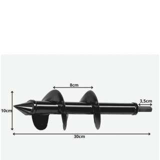 VERK GROUP Wiertło ogrodowe/świder do sadzenia roślin 30cm
