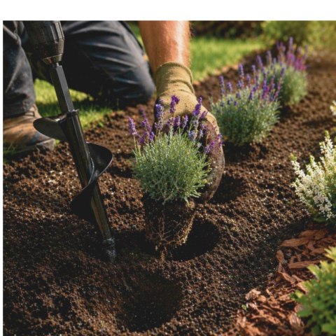 VERK GROUP Wiertło ogrodowe/świder do sadzenia roślin 30cm