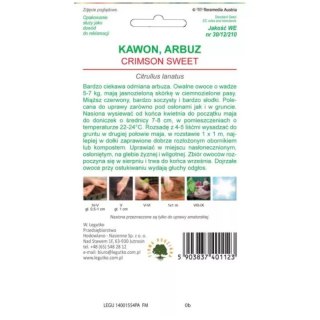 W.Legutko Arbuz (Kawon) 'Crimson Sweet' - miąższ czerwony