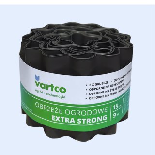 AGAPLAST Obrzeże ogrodowe faliste EXTRA STRONG szare 15cm 9mb