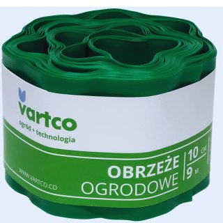 AGAPLAST Obrzeże ogrodowe faliste zielone 15cm 9mb