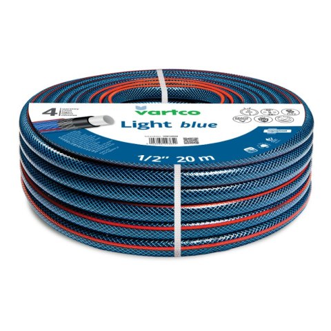 AGAPLAST Wąż ogrodowy VARTCO LIGHT BLUE 3/4" 20mb