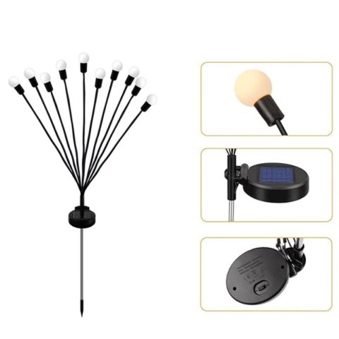 VERK GROUP Lampa solarna ogrodowa kulki LED 2 szt.