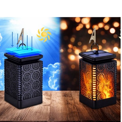 VERK GROUP Lampion ozdobny LED solarny z czujnikiem zmierzchu