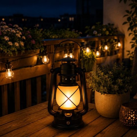 VERK GROUP Lampion retro LED do ogrodu