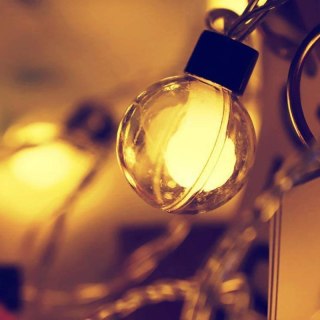 VERK GROUP Lampki solarne ogrodowe girlanda 20 LED z czujnikiem zmierzchu