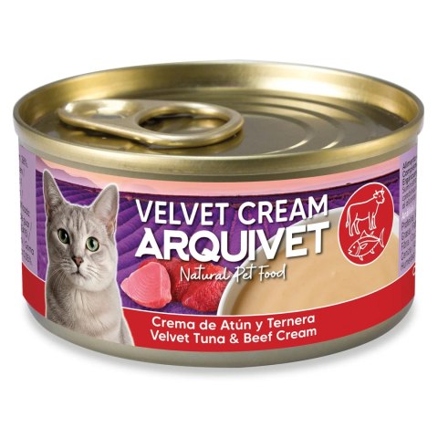 Arquivet Velvet kremowa puszka dla kota o smaku tuńczyka i wołowiny 80g