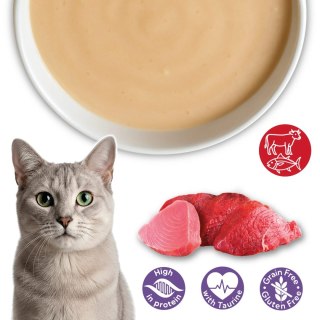 Arquivet Velvet kremowa puszka dla kota o smaku tuńczyka i wołowiny 80g