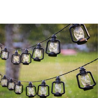 Girlanda ogrodowa solarna - 50 lampionów LED