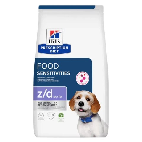 Hill's Prescription Diet z/d Food Sensitivities Low Fat — karma o obniżonej zawartości tłuszczu dla psów z nadwrażliwościami pok