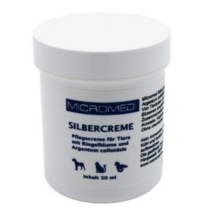 Micromed Vet Silver Creme, Krem z Jonami Srebra 50ml - Antybakteryjny i Regenerujący Krem dla Zwierząt