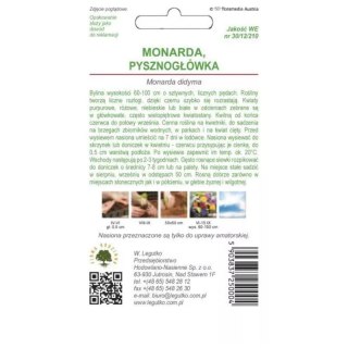 Nasiona monardy (pysznogłówki dwoistej) - mieszanka, 0,10 g