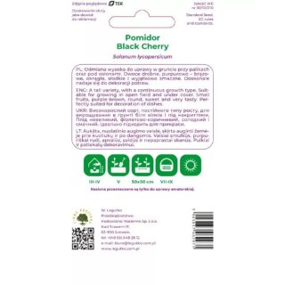 Pomidor gruntowy wysoki 'Black Cherry' - owoce cherry, purpurowo-brązowe