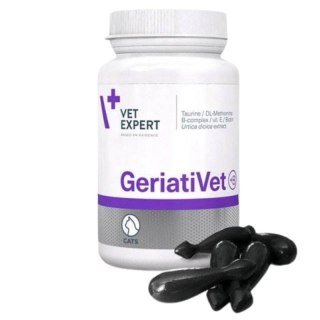 VET EXPERT GERIATIVET CAT - preparat wVetexpert Geriativet Cat Preparat Dla Starszych Kotów 60 Kapsułekspomagający dla starszych