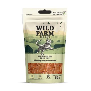WILD FARM Chipsy Mięsno-Rybne Dla Kota Kurczak I Dorsz 50g