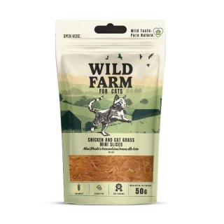 WILD FARM Fileciki Mięsne Dla Kota Kurczak I Trawa 50g