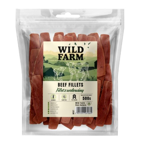 WILD FARM Filet Z Wołowiny Przysmak Dla Psa 500G