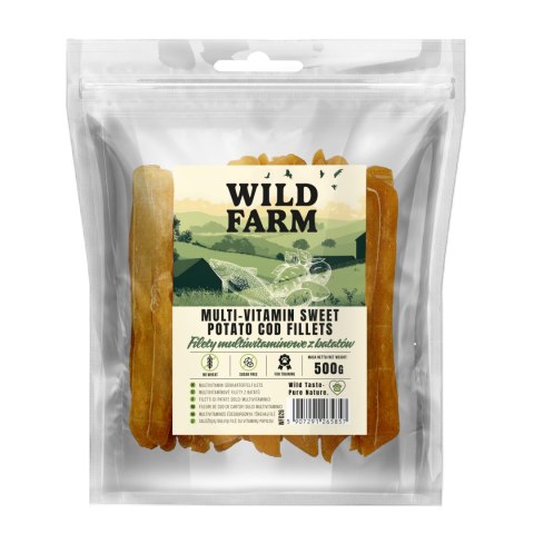 WILD FARM Filety Multiwitaminowe Z Batatów Przysmak Dla Psa 500G