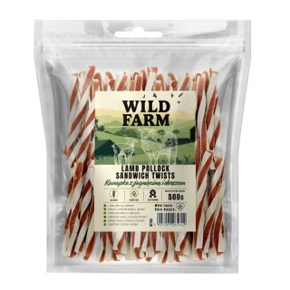 WILD FARM Kanapka Z Jagnięciną I Dorszem Przysmak Dla Psa 500G