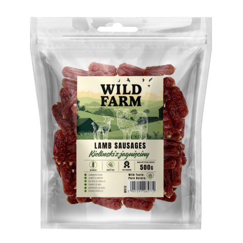 WILD FARM Kiełbaski Z Jagnięciny Przysmak Dla Psa 500G