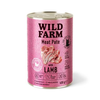 WILD FARM Meat Pate Karma Mokra Dla Kota Jagnięcina 400G