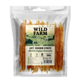 WILD FARM Miękkie Stripsy Z Kurczaka Przysmak Dla Psa 500G