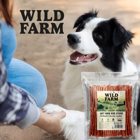 WILD FARM Paluszki Z Kaczką I Ryżem Przysmak Dla Psa 500G