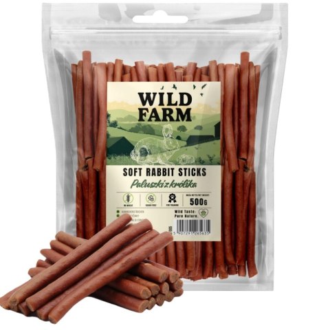 WILD FARM Paluszki Z Królika Przysmak Dla Psa 500G