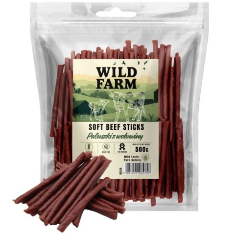 WILD FARM Paluszki Z Wołowiny Przysmak Dla Psa 500G