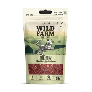 WILD FARM Przysmaki Chipsy Dla Kota O Smaku Kaczka I Dorsz 50g