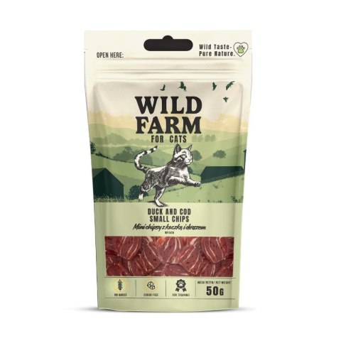 WILD FARM Przysmaki Chipsy Dla Kota O Smaku Kaczka I Dorsz 50g