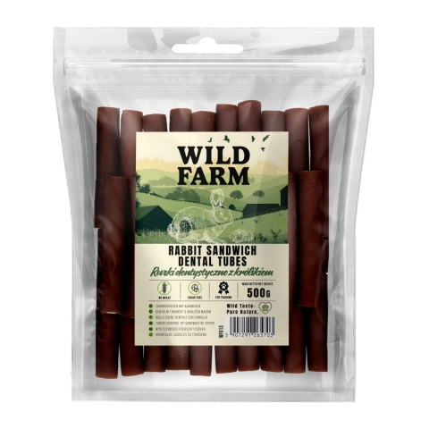 WILD FARM Rurki Dentystyczne Z Królikiem Przysmak Dla Psa 500G