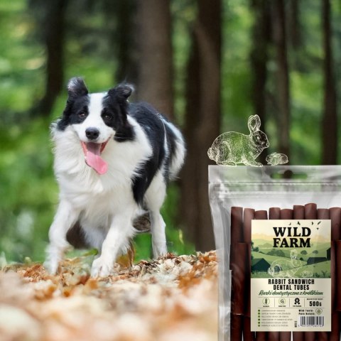 WILD FARM Rurki Dentystyczne Z Królikiem Przysmak Dla Psa 500G
