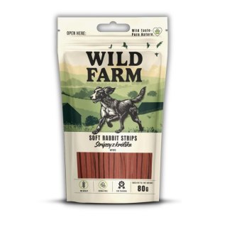 WILD FARM Stripsy Przysmak Dla Psa Królik 80G