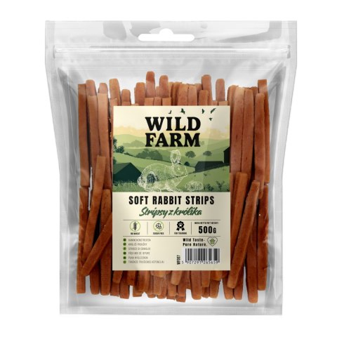 WILD FARM Stripsy Z Królika Przysmak Dla Psa 500G