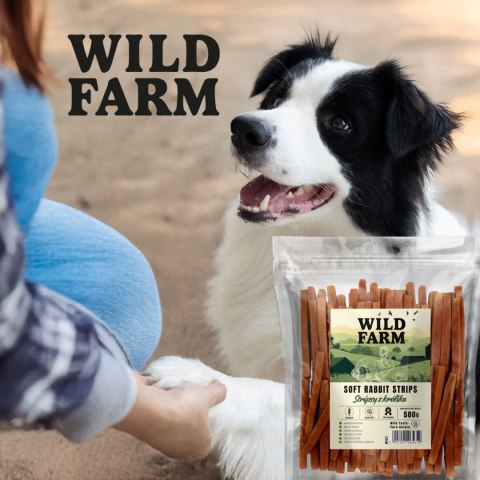 WILD FARM Stripsy Z Królika Przysmak Dla Psa 500G