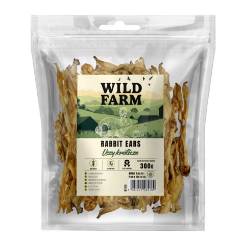 WILD FARM Uszy Królicze Przysmak Dla Psa 300G