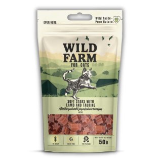 WILD FARM gwiazdki jagnięcina z tauryną 50g przysmak dla kota