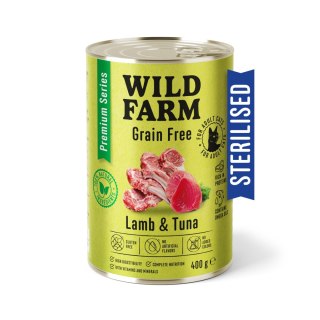 Wild Farm Premium Grain Free Mokra Karma Dla Kota Sterylizowanego Jagnięcina I Tuńczyk 400g