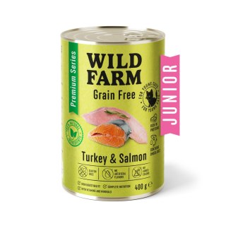 Wild Farm Premium Karma Bezzbożowa Dla Kociąt Indyk I Łosoś 400G