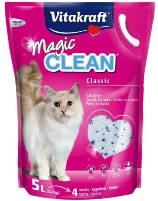 VITACRAFT Magic Clean Żwirek Silokatowy Nie Pylący Dla Kota5L